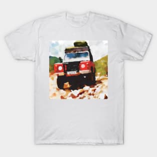 Landrover Defender Classic in Moab, Utah, USA T-Shirt